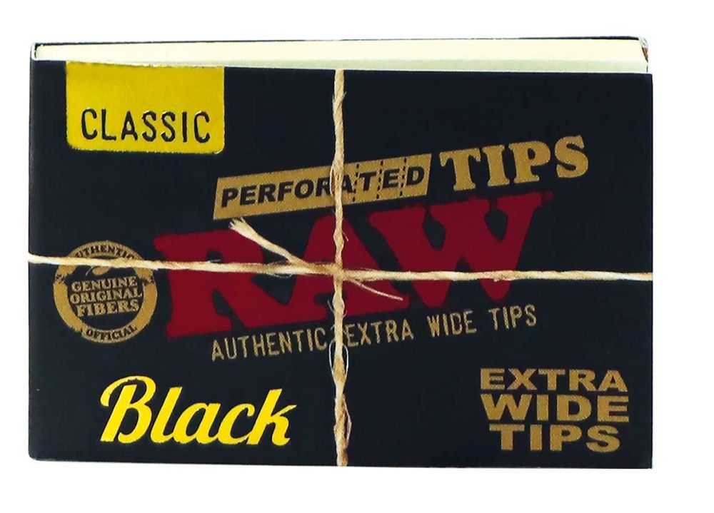 RAW Black Extra Wide Perforated Filter Tips