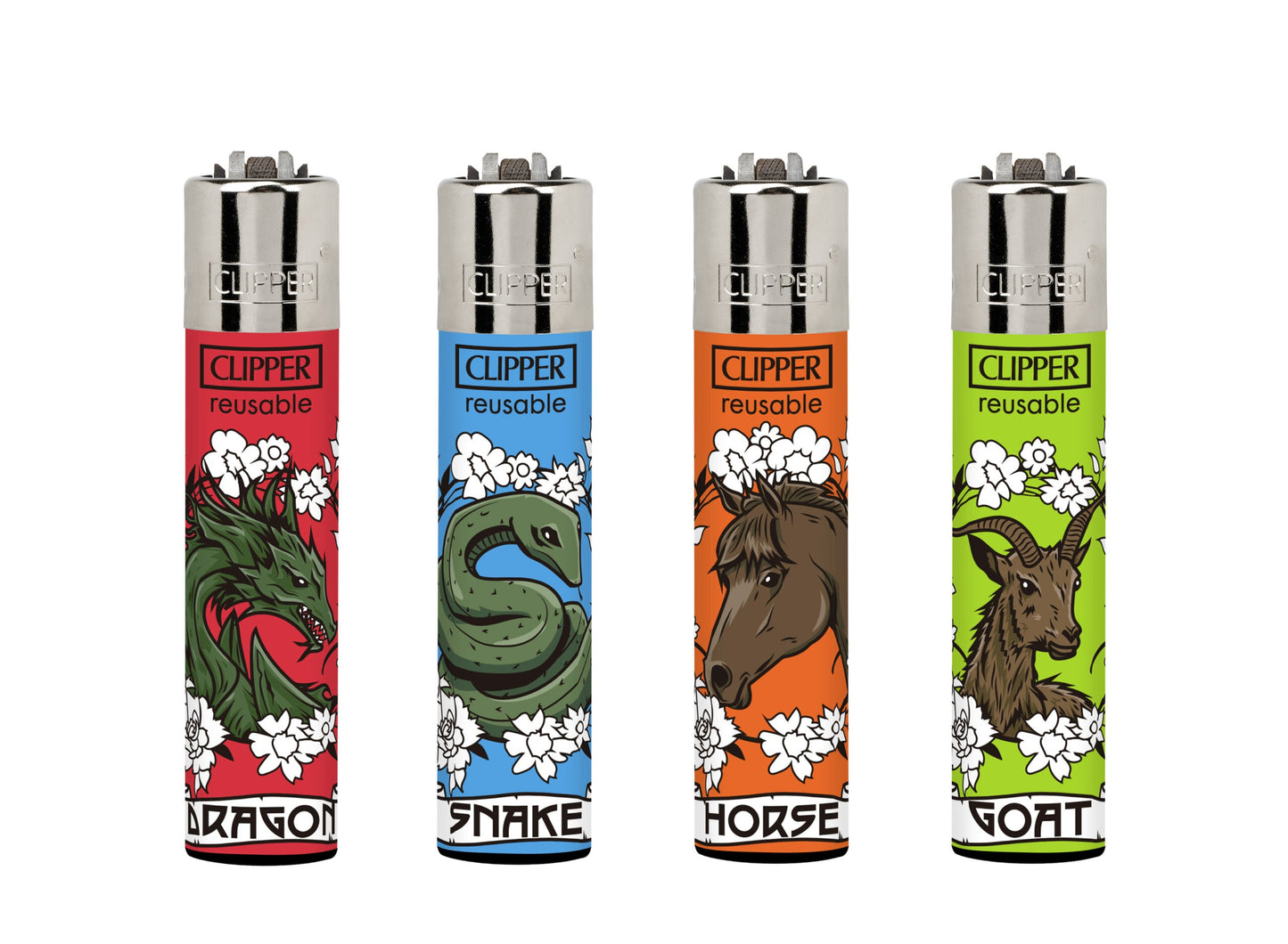 Clipper Refillable Lighters Chinese Horoscope Animal Collection