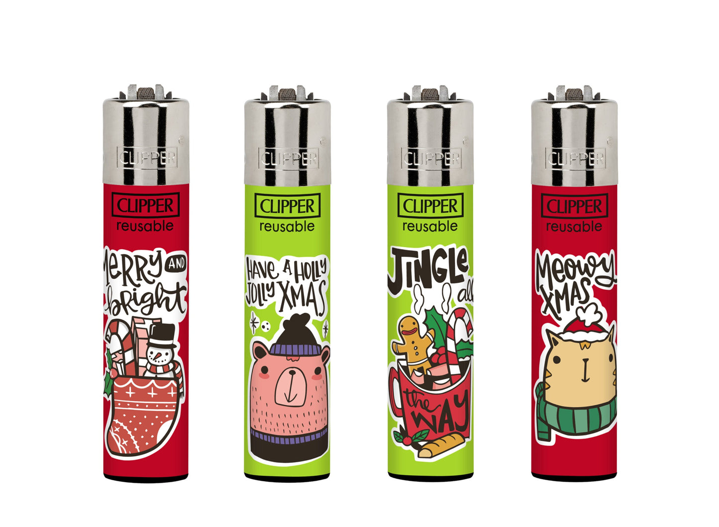 Clipper Refillable Lighters Christmas Collection