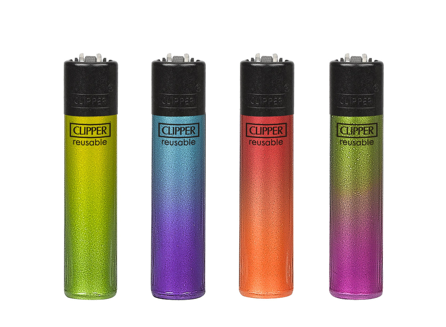 Clipper Refillable Lighters Crystal Gradient Collection