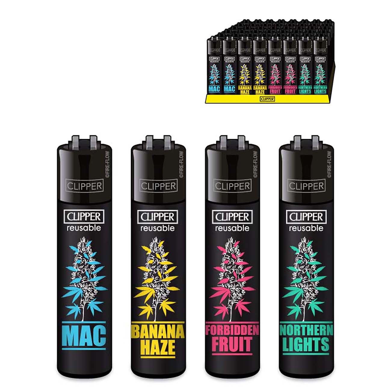 Clipper Refillable Lighters Plantz 7 Collection