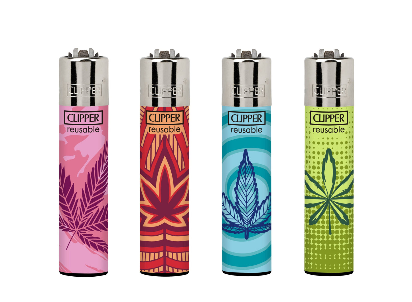 Clipper Refillable Lighters Power Leaves 2 Collection