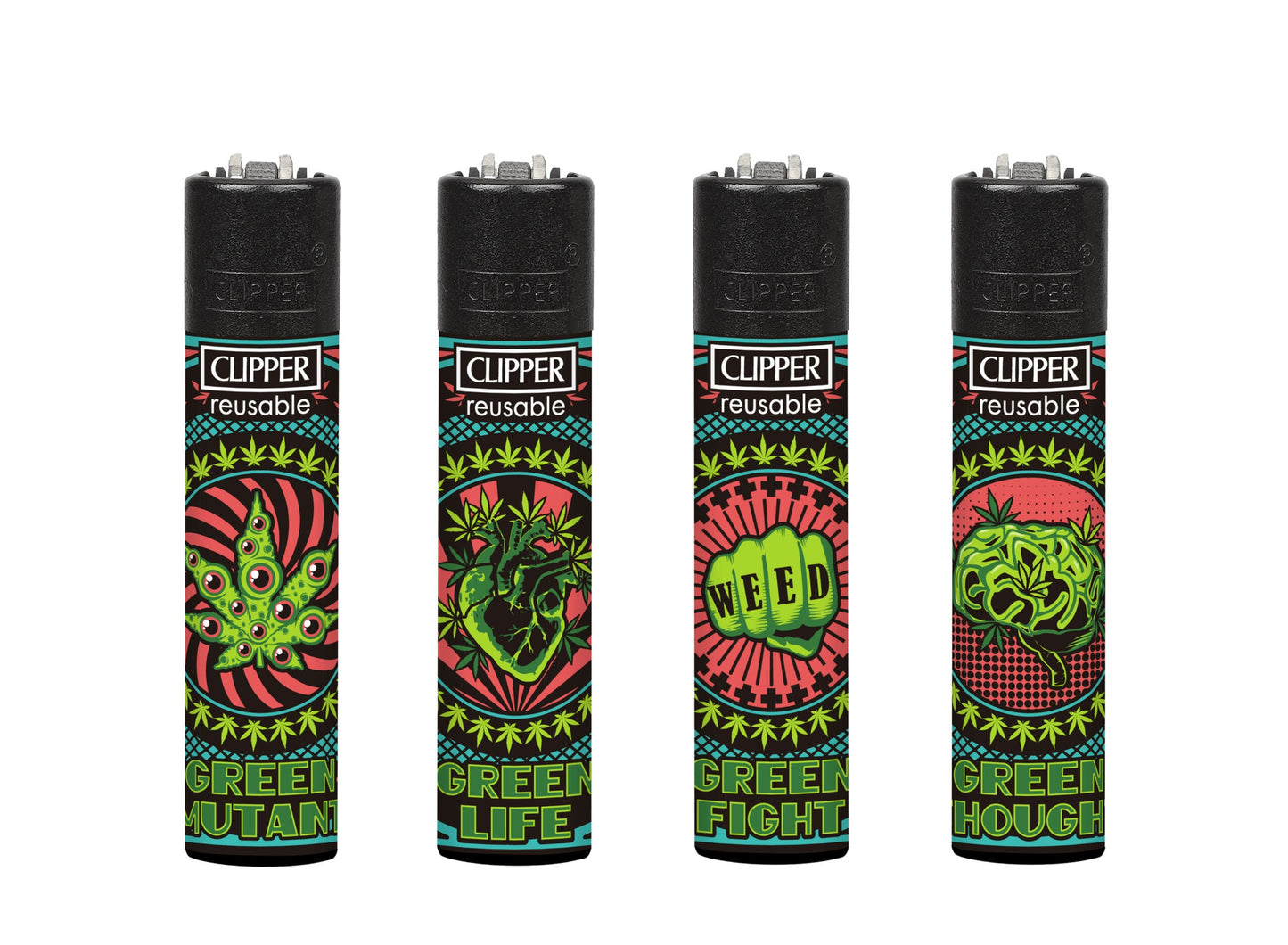 Clipper Refillable Lighters Weed Billboard Collection