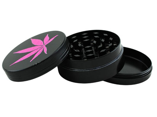 3-Part Atomic Leaf Design - Metal Herb Grinder