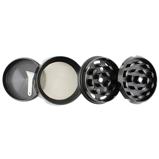 Herb Grinders 4-Part Metal Leaf Designed