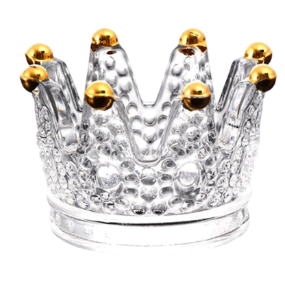 Fashion Gold Crystal Ashtray for Cigars and Cigarettes
