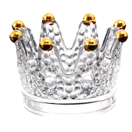 Fashion Gold Crystal Ashtray for Cigars and Cigarettes